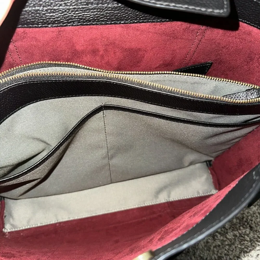 NEW Cole Haan Everyday Grand Series Black Leather Tote Bag Top Zip, Retails $310 - Picture 11 of 16